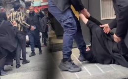 Fatih’te kadına şiddet kamerada! Valilikten açıklama geldi