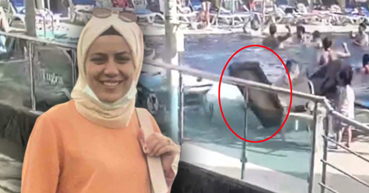 Otel havuzunda baca kapağı faciası: Hanım hemşireye gözyaşlarıyla veda