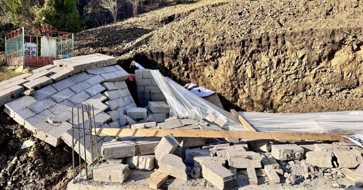 Akçaabat’ta istinat duvarının altında kaldı, kurtarılamadı