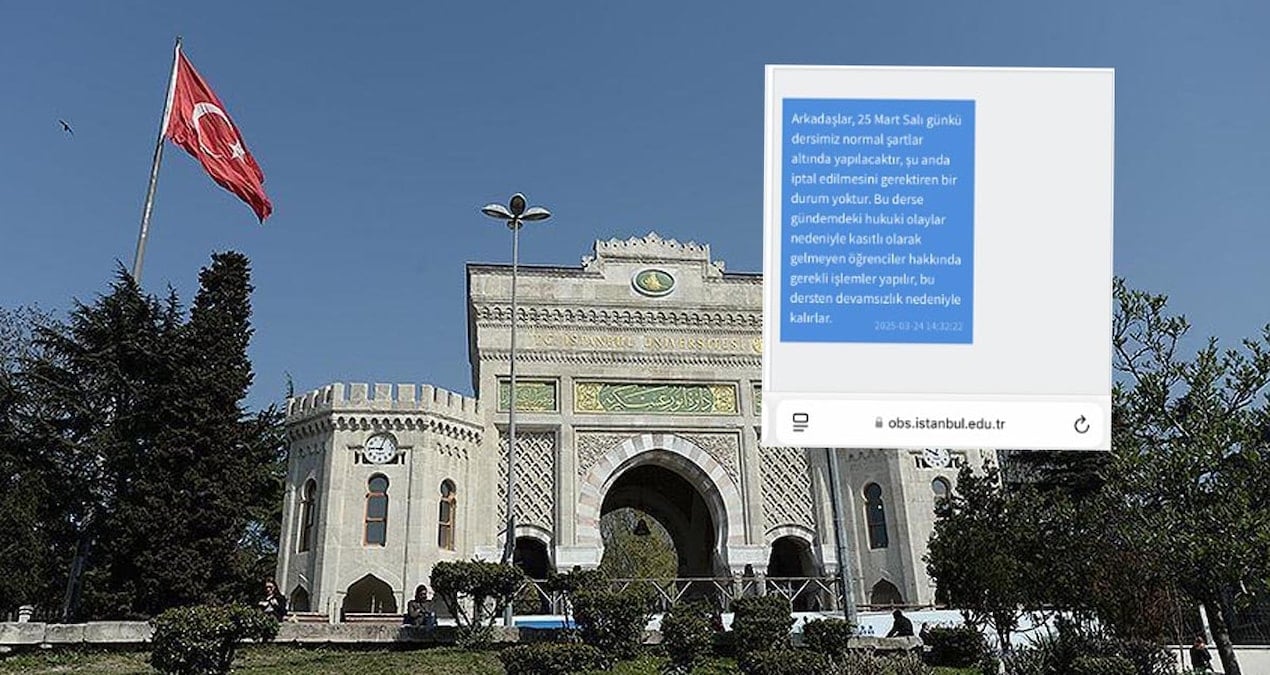 İstanbul Üniversitesi’nde öğrencilere boykot tehdidi: Sistemden mesaj gönderildi